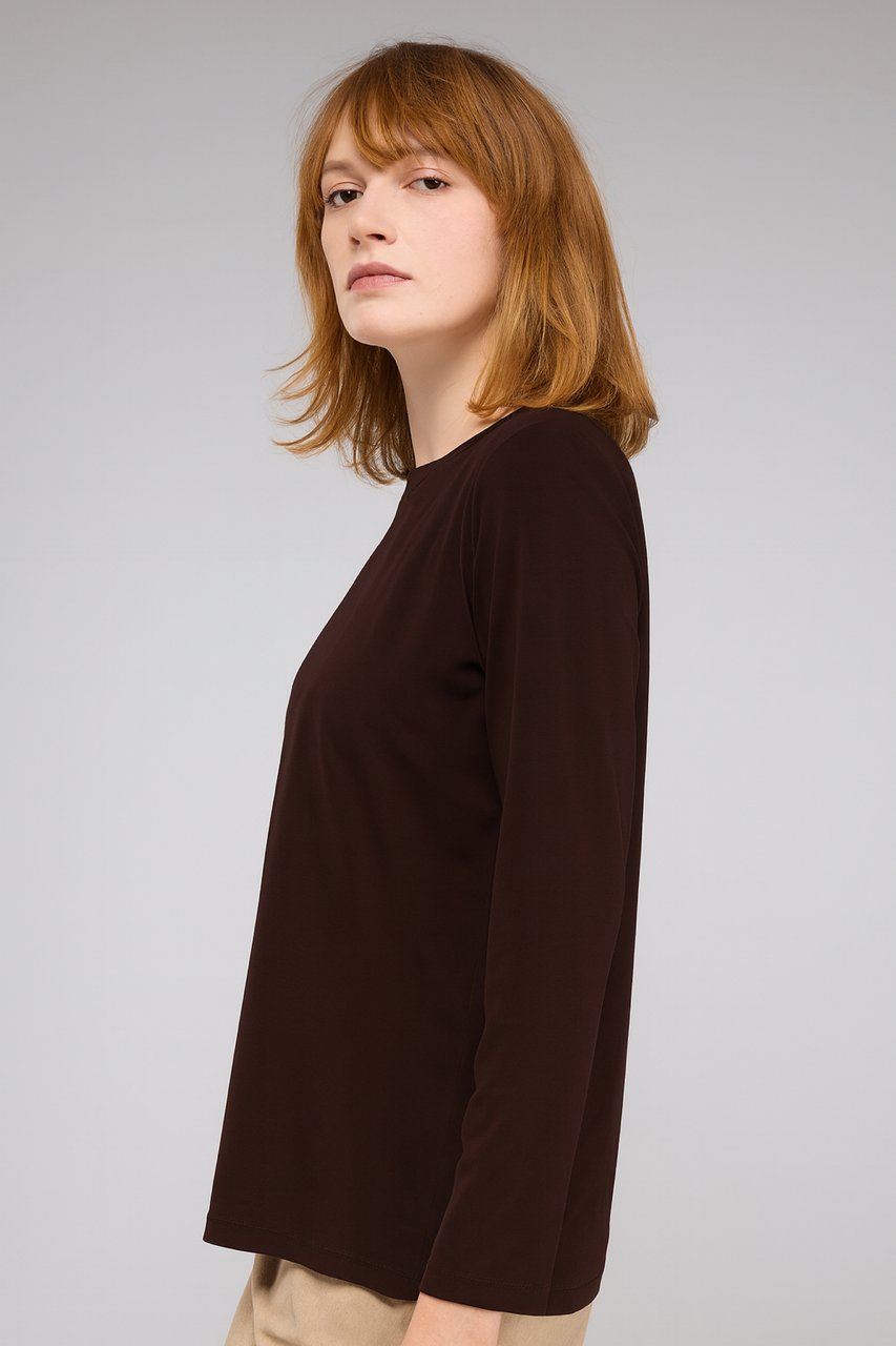 חולצה Jane בחום כהה