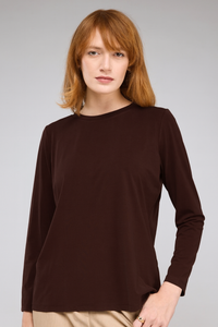 חולצה Jane בחום כהה