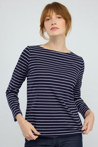 חולצה Marine פסים בכחול כהה