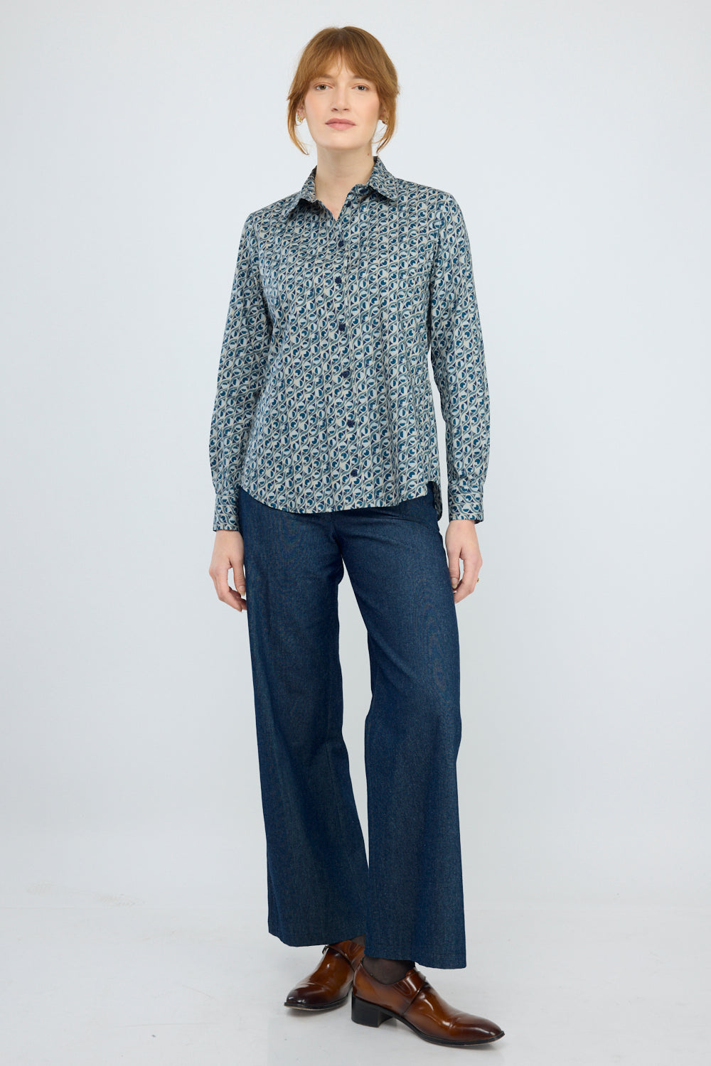 חולצה מכופתרת Bergamo דפוס 2