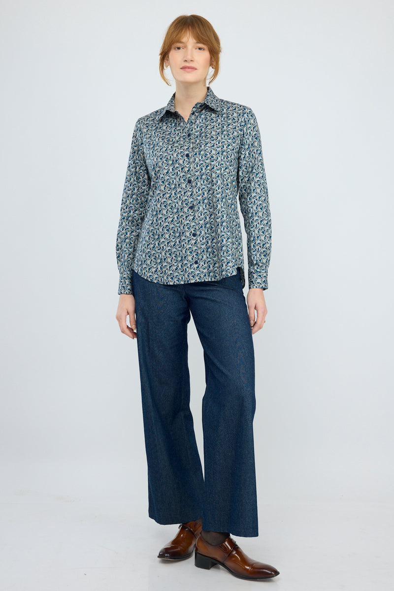 חולצה מכופתרת Bergamo דפוס 2