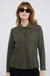 חולצה ג'אקרד Tuma בירוק זית