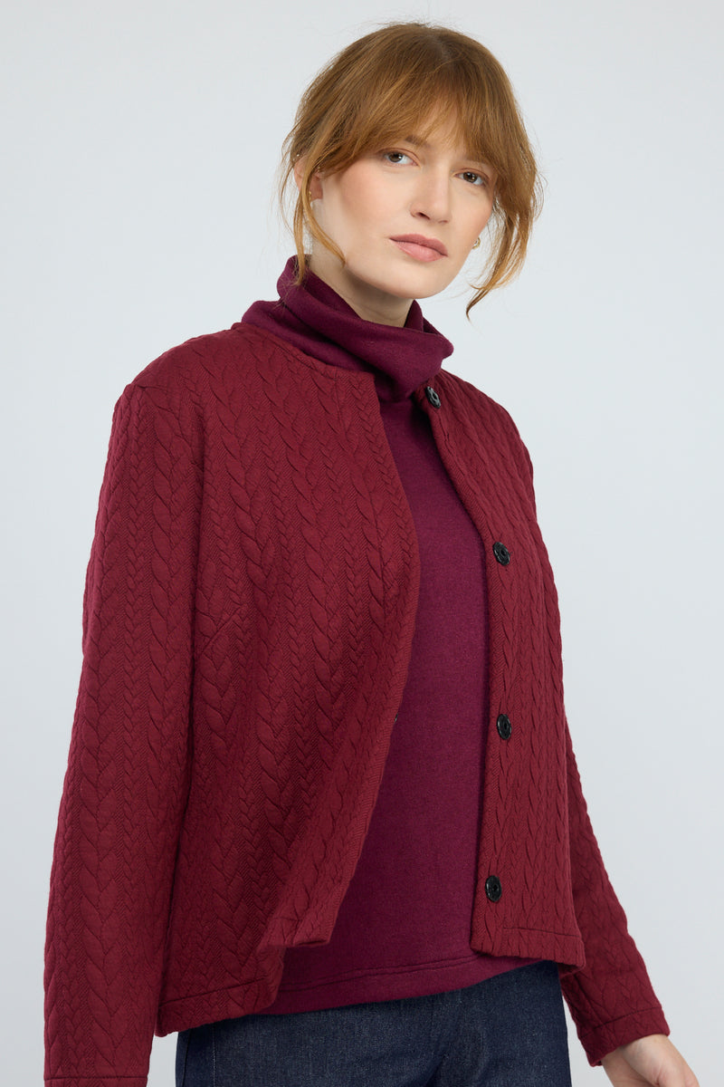 ג׳קט Panda בבורגונדי