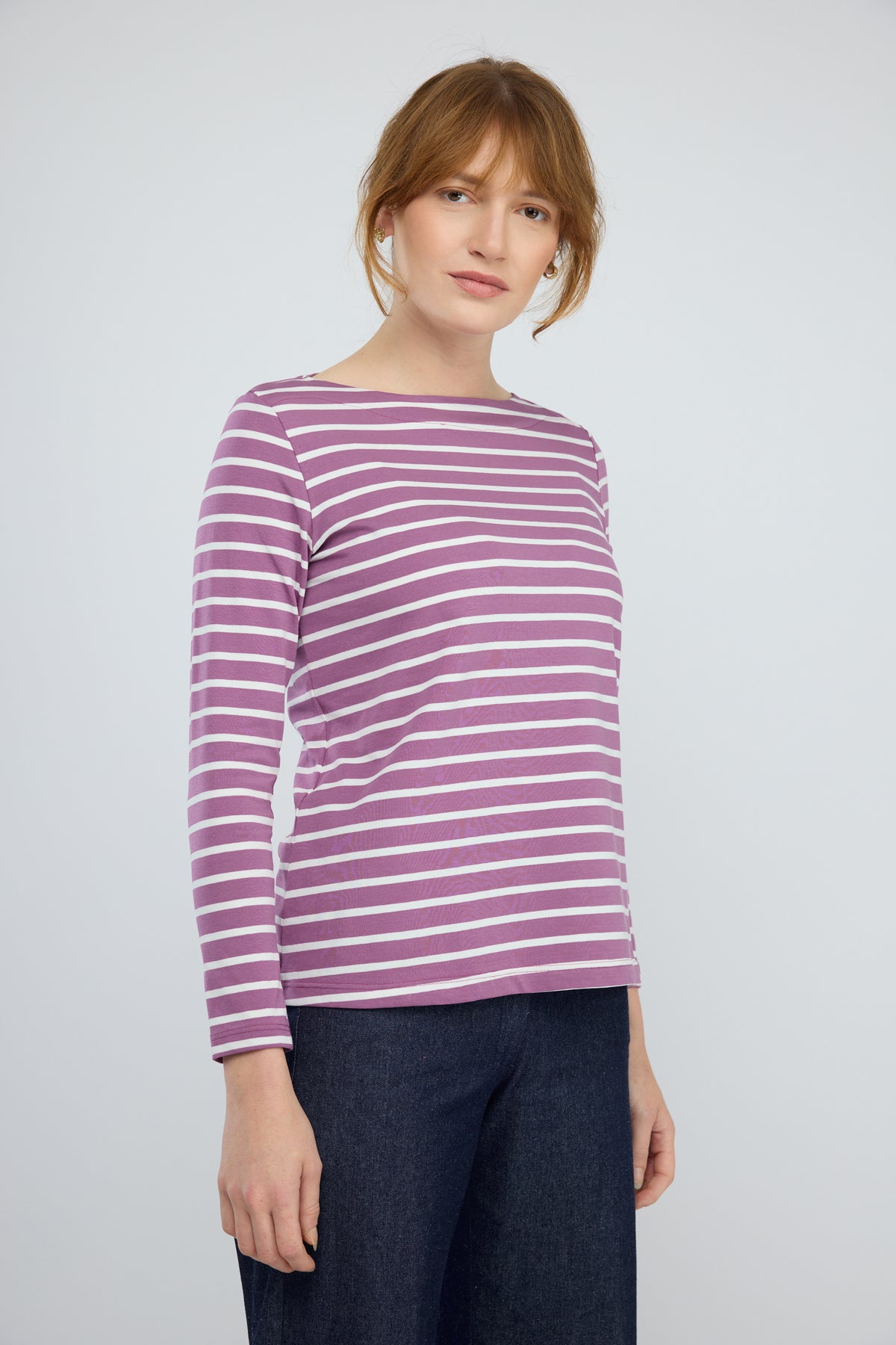 חולצה Marine פסים בסגול