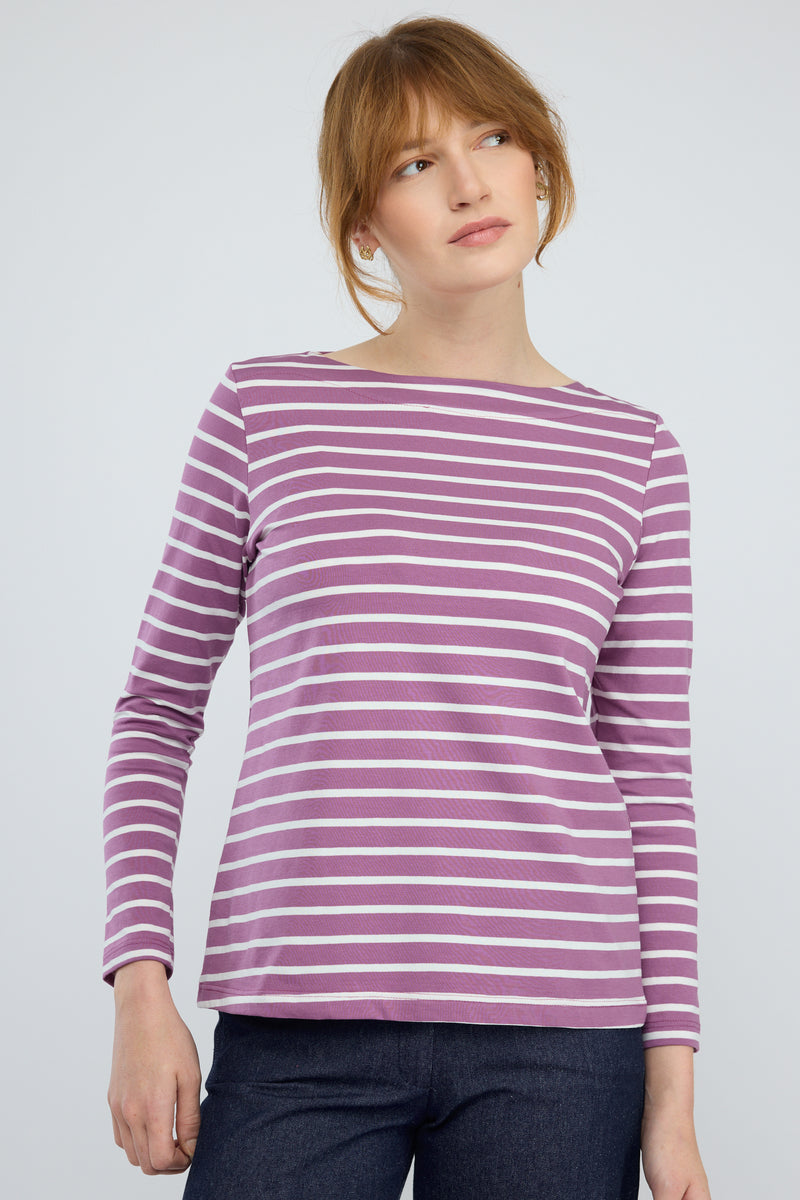 חולצה Marine פסים בסגול