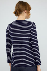 חולצה Marine פסים בכחול כהה