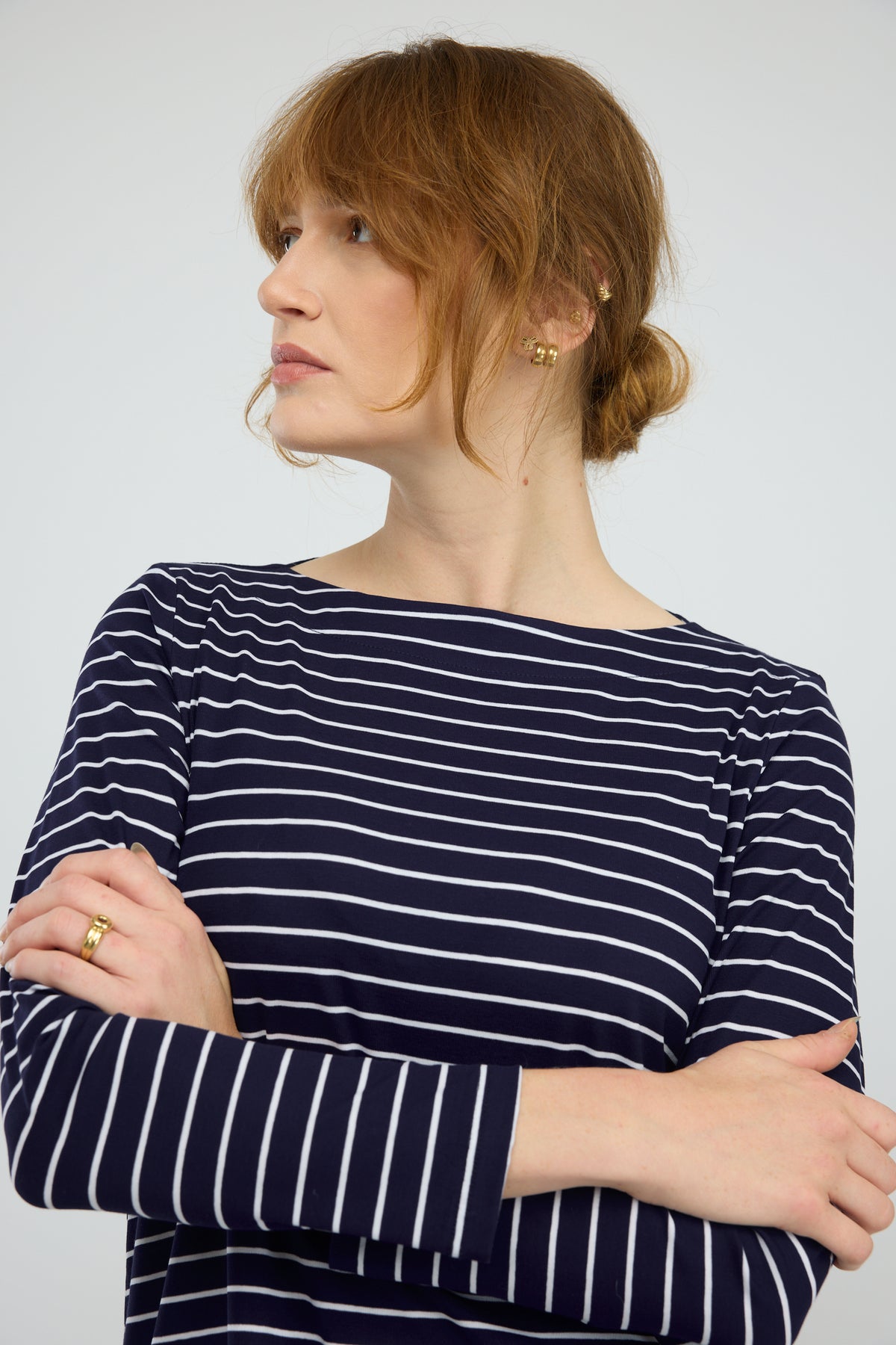 חולצה Marine פסים בכחול כהה