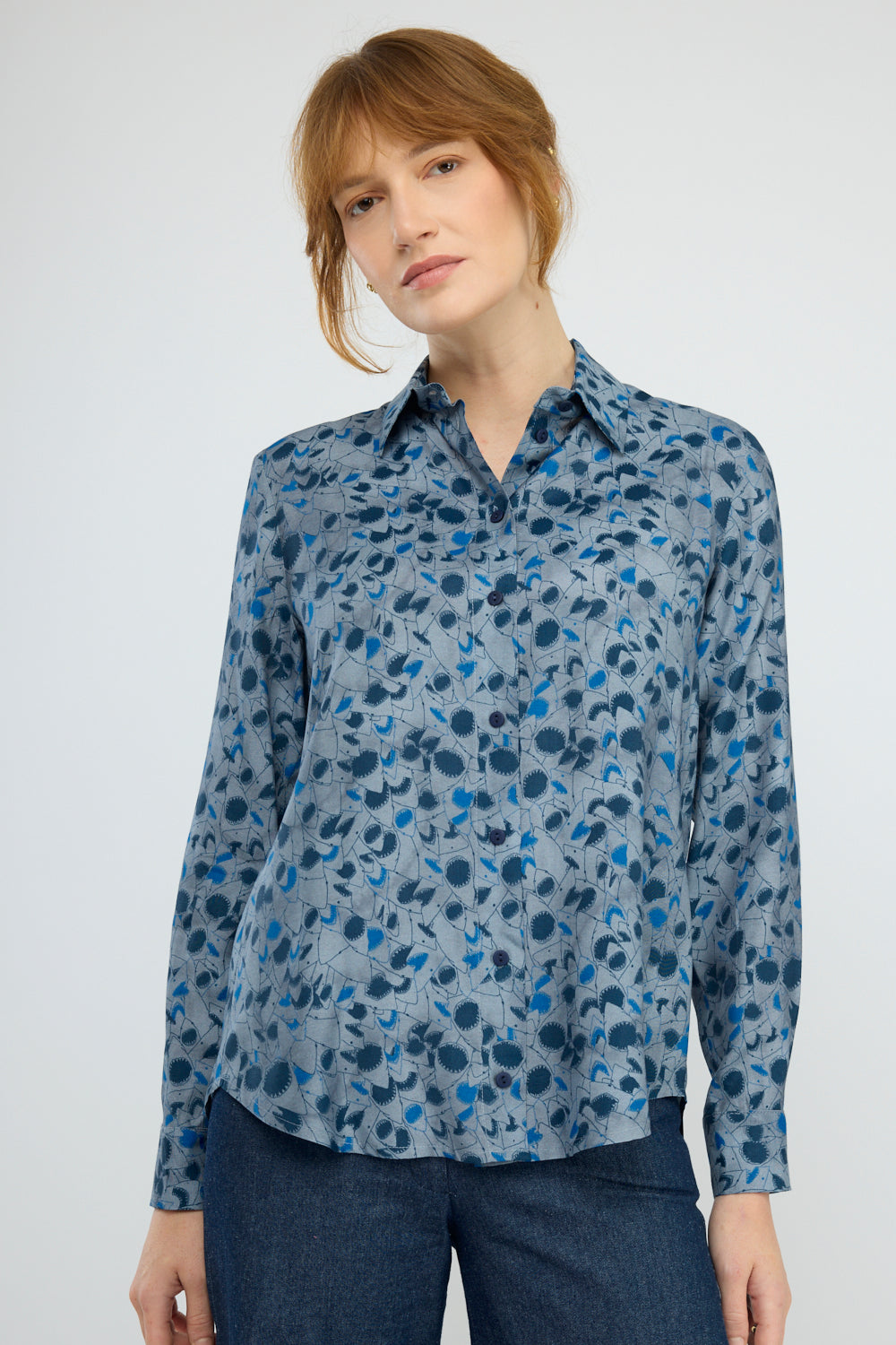 חולצה מכופתרת Bergamo דפוס 1