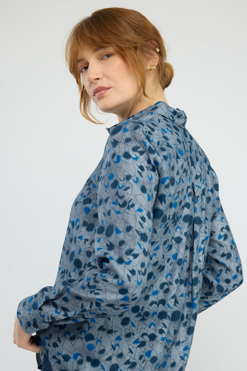 חולצה מכופתרת Bergamo דפוס 1