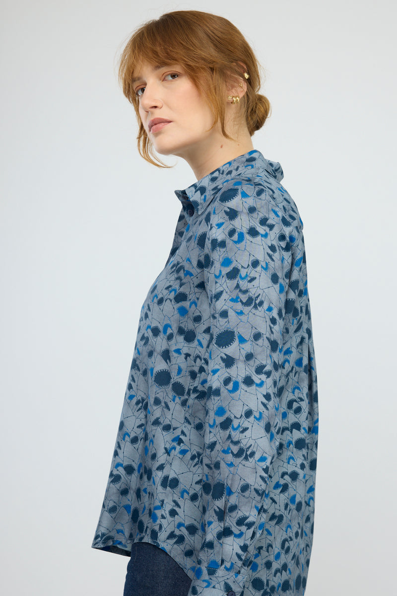 חולצה מכופתרת Bergamo דפוס 1