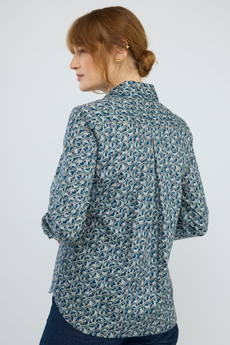 חולצה מכופתרת Bergamo דפוס 2