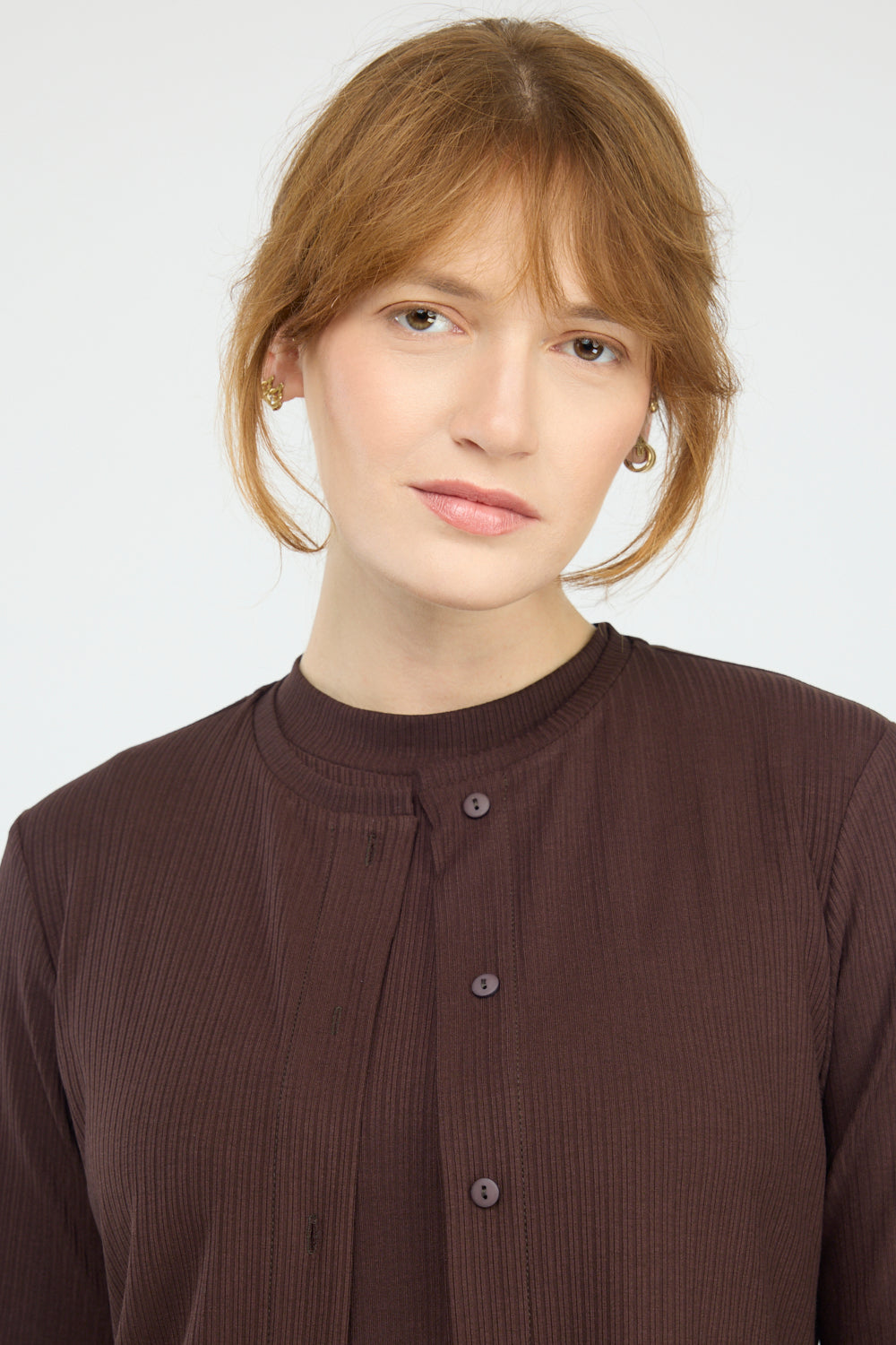 קרדיגן Earth בחום כהה