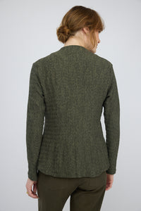 חולצה ג'אקרד Talia בירוק זית