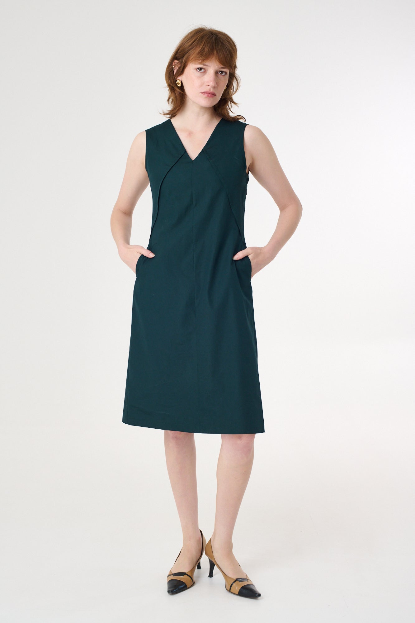 Linga Dress in Olive Green
