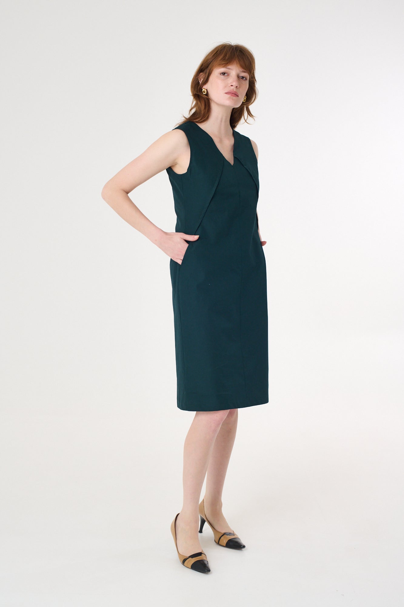 Linga Dress in Olive Green