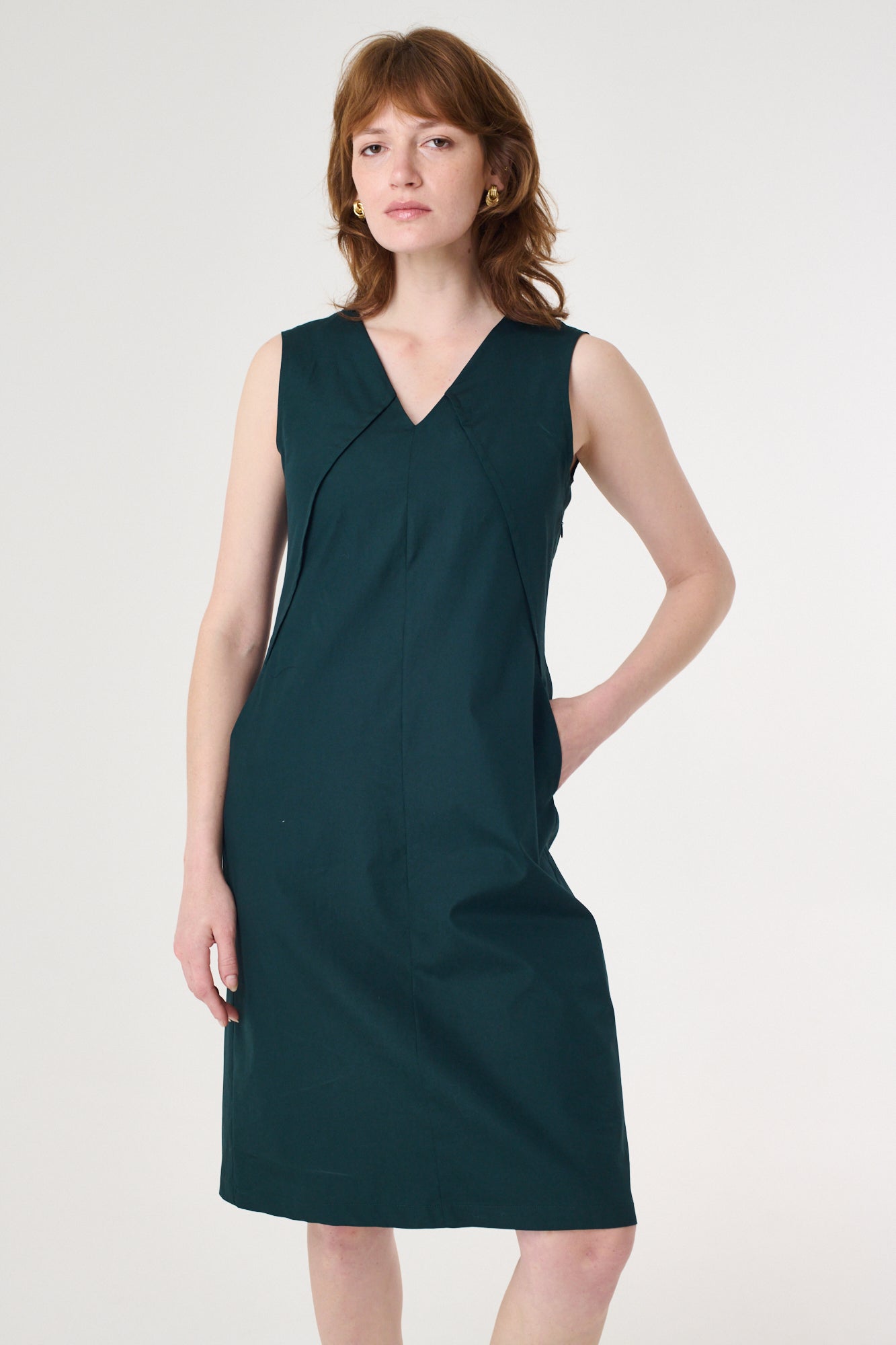Linga Dress in Olive Green