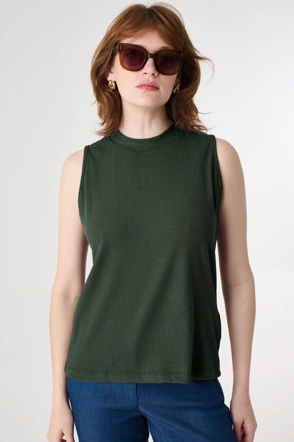 Water Tank Top in White