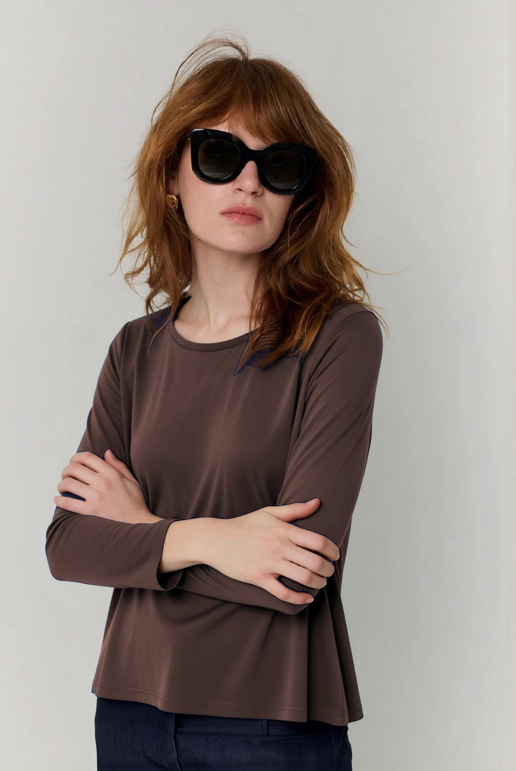 Round T-shirt in stone