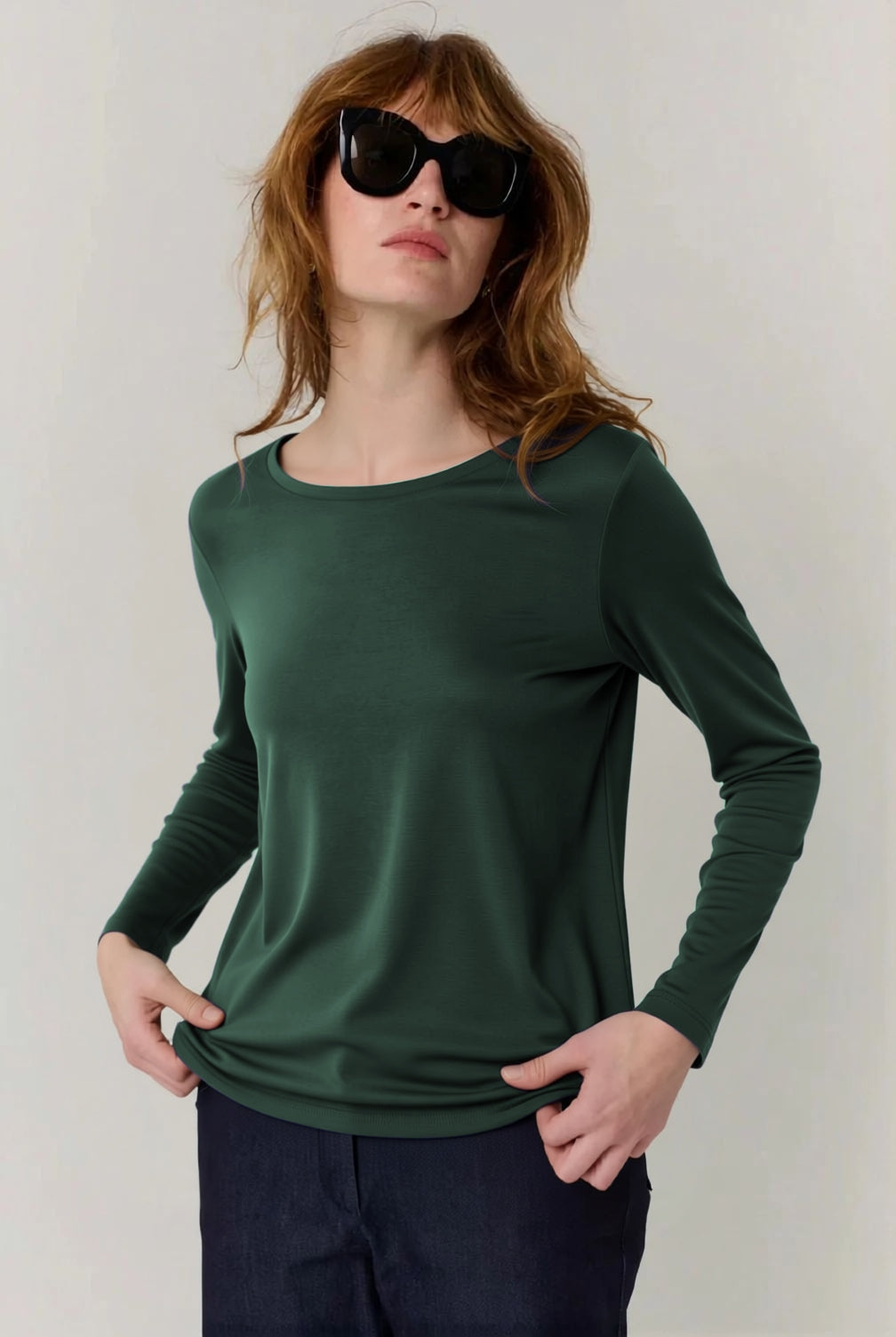 Round T-shirt in stone