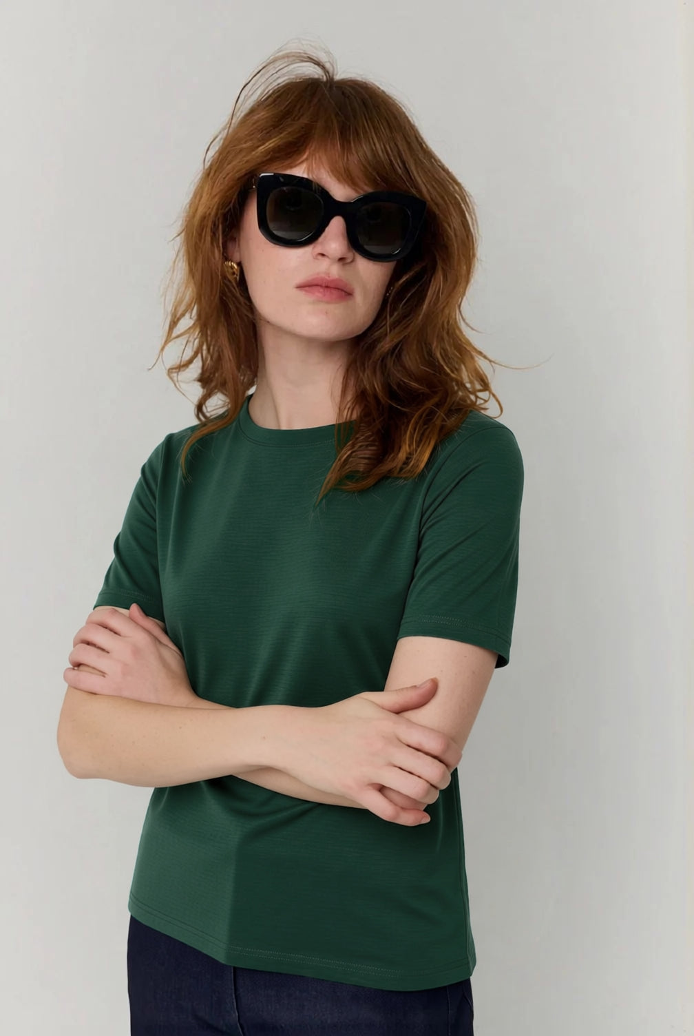 Round T-shirt in stone
