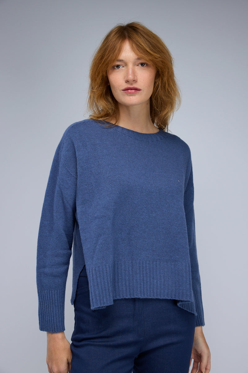 Lily Cashmere Sweater in Blue