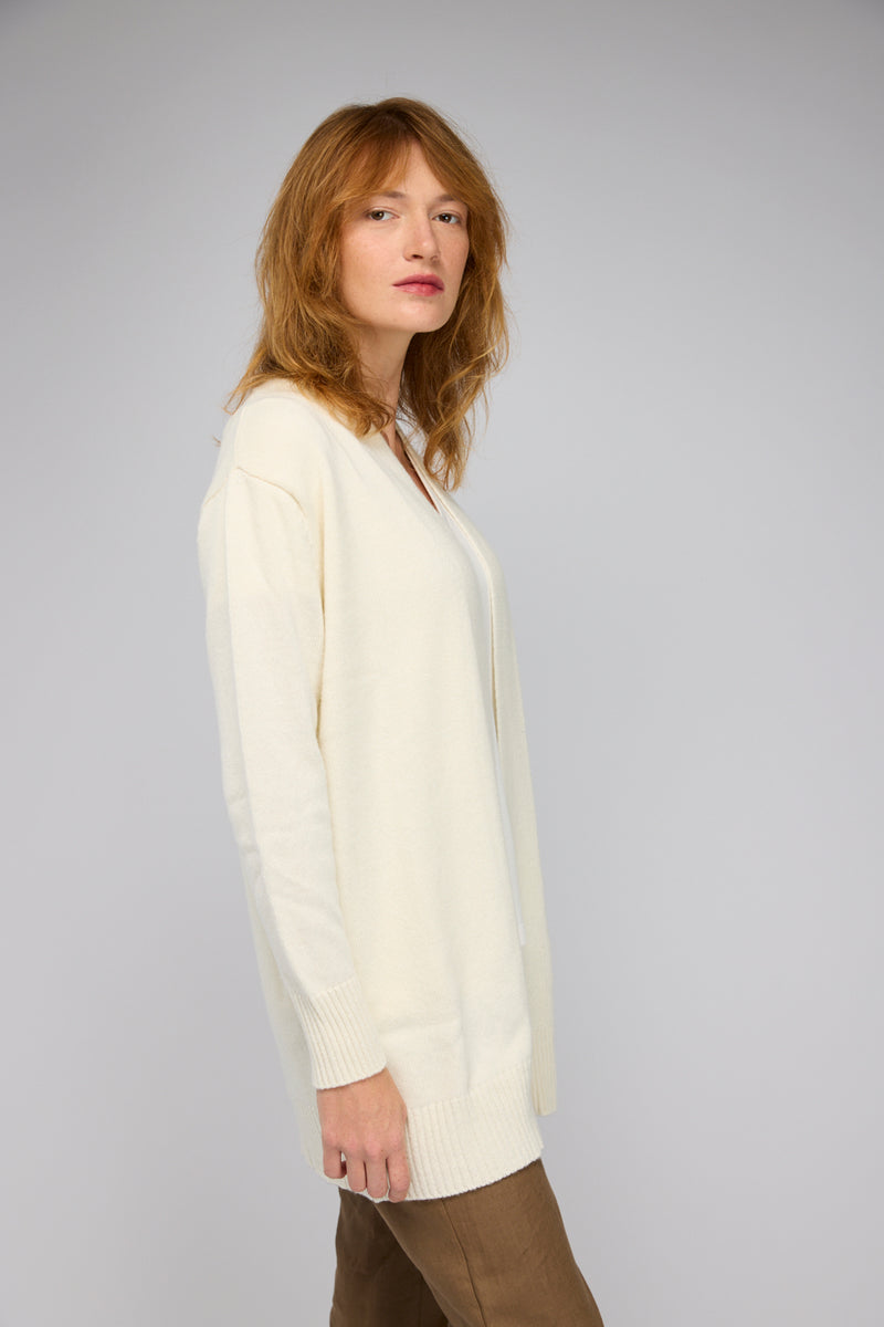 Paula Cardigan with Cashmere in Cream