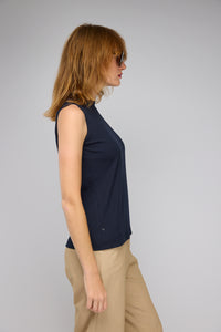 Water Tank Top in Navy Blue