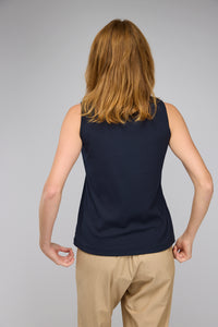 Water Tank Top in Navy Blue