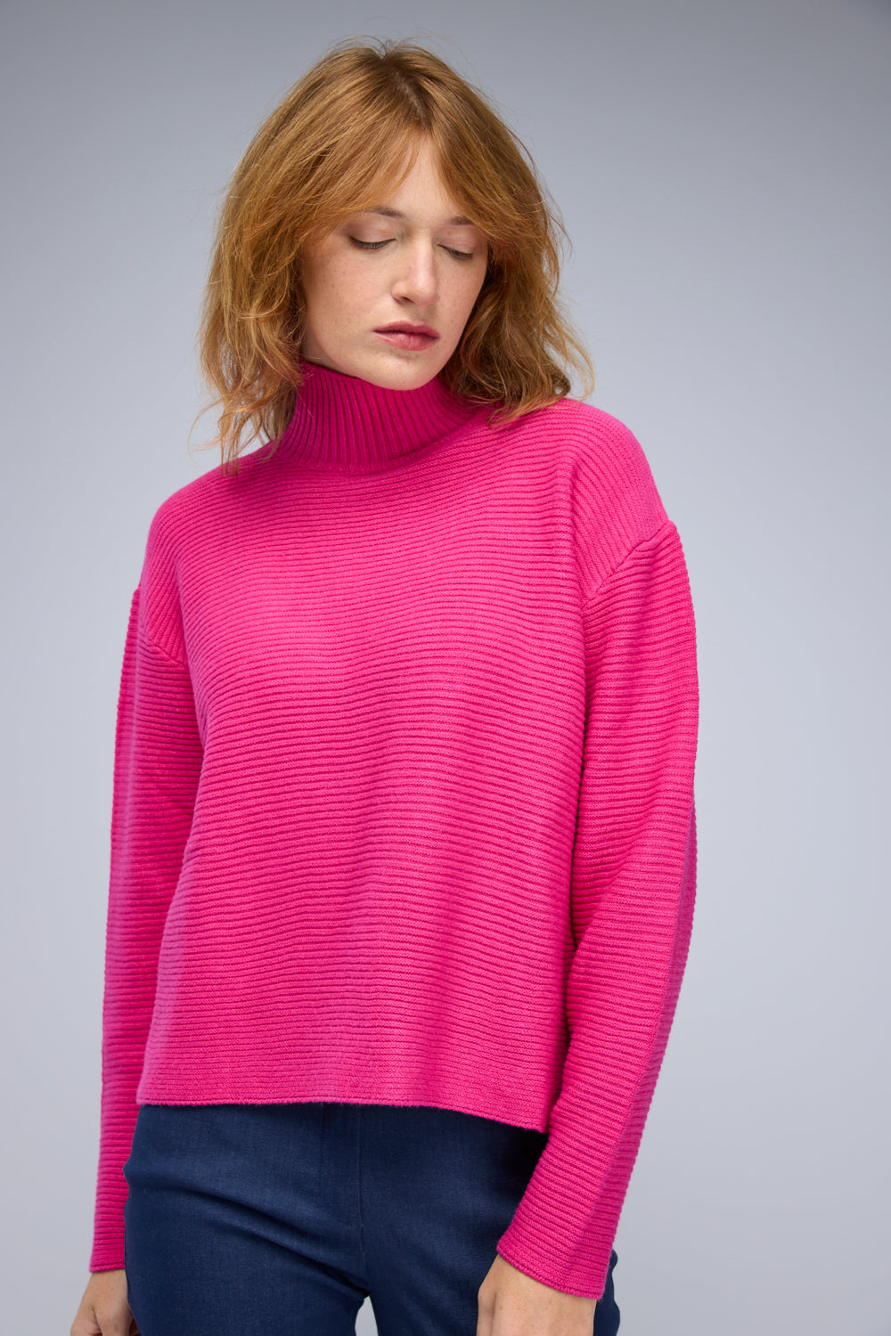 Alice Sweater in Fuchsia Pink