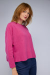 Lily Sweater with Cashmere in Fuchsia