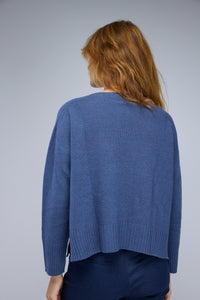 Lily Cashmere Sweater in Blue