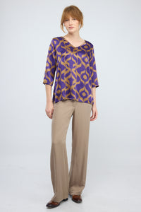 חולצה משי Silky דפוס 1