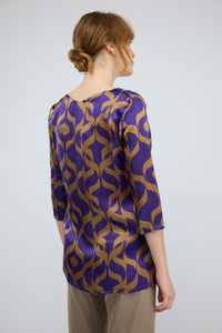 חולצה משי Silky דפוס 1