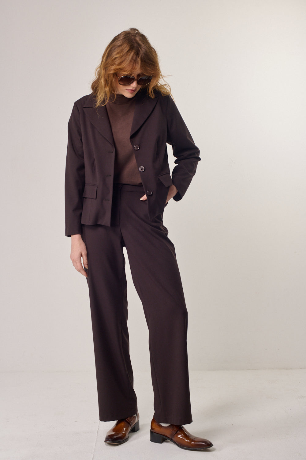 מכנסיים Harmony בחום וונגה