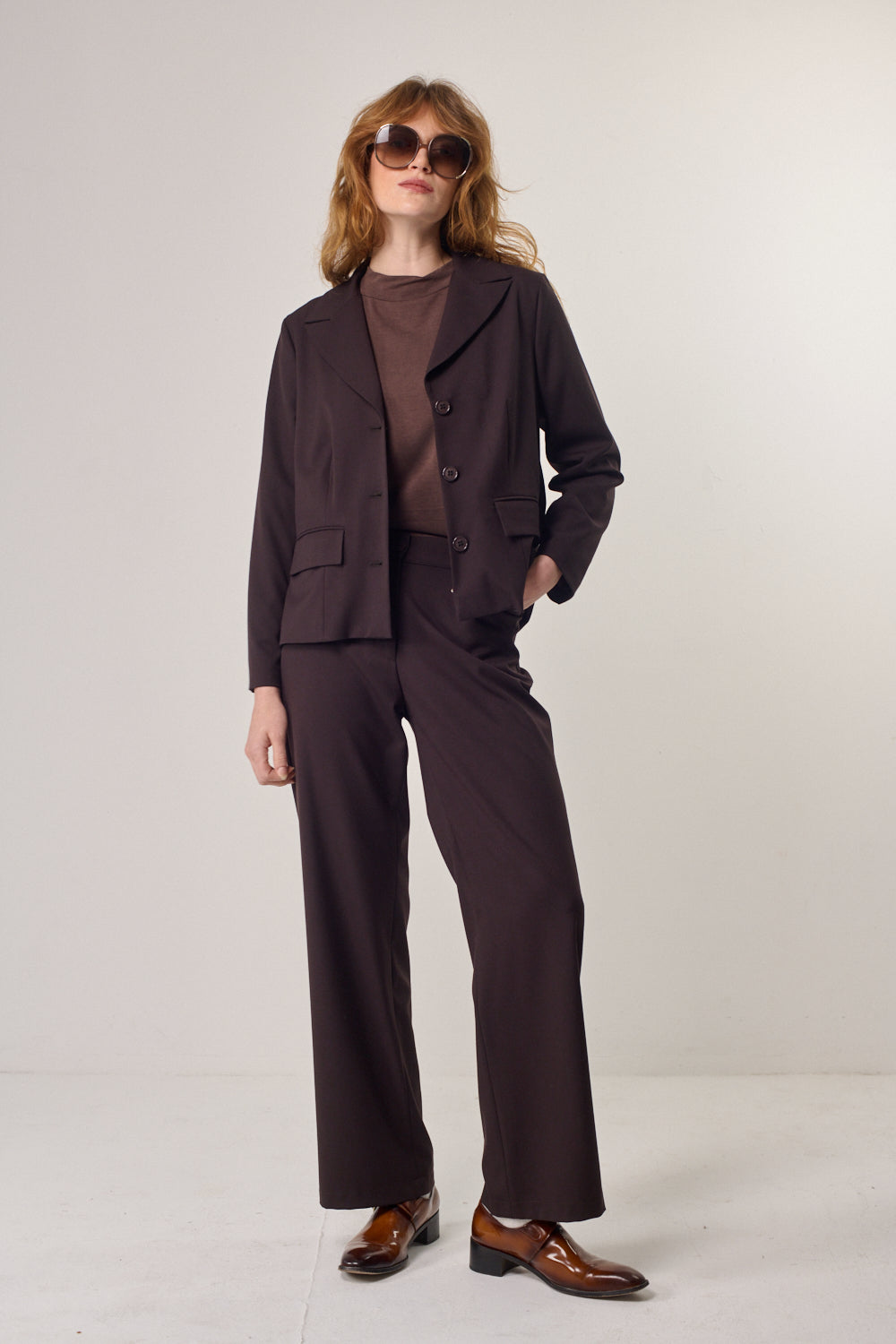 ג'קט Harmony בחום-וונגה (part of the suit)