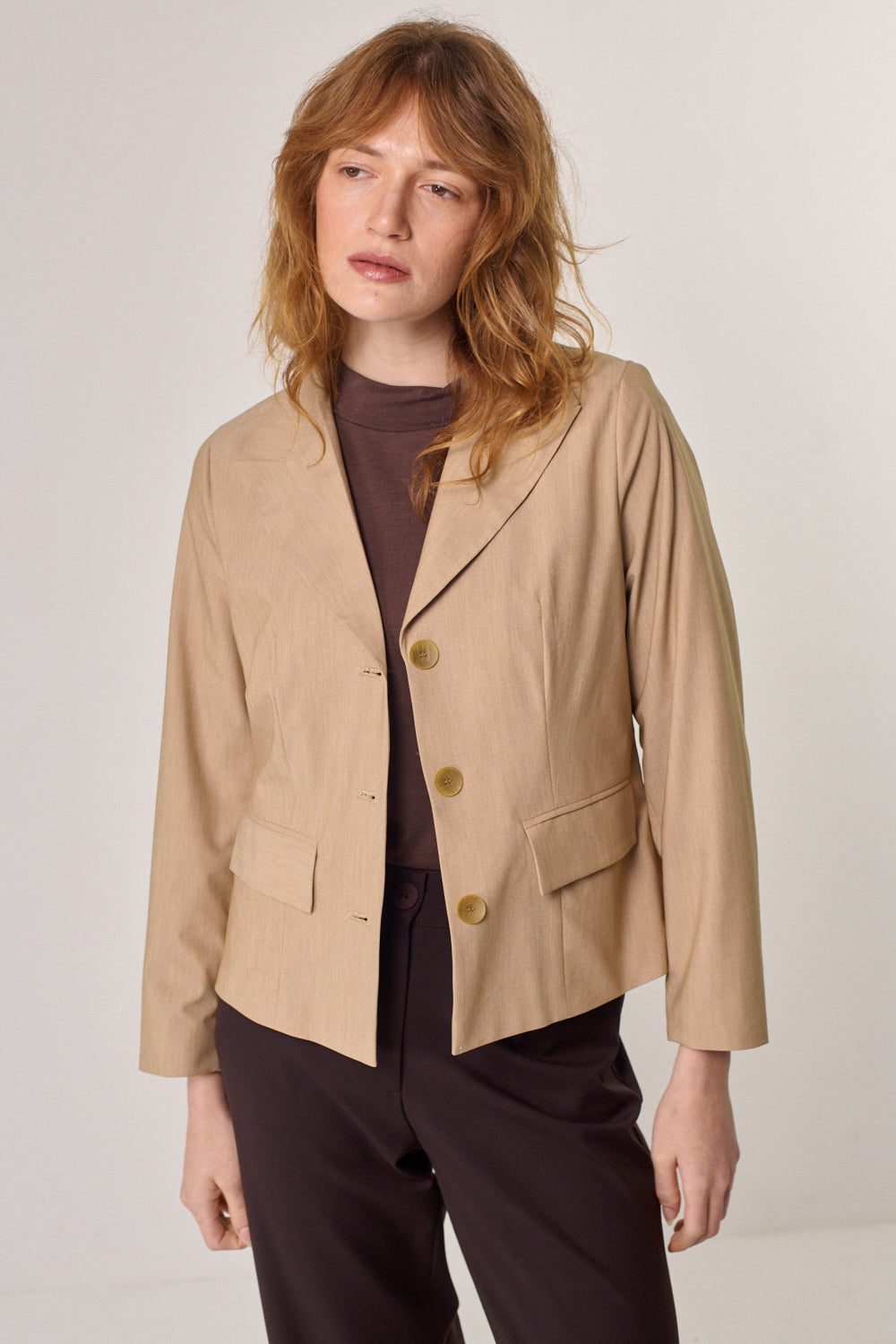 Harmony Jacket in Camel (Part of the Suit)