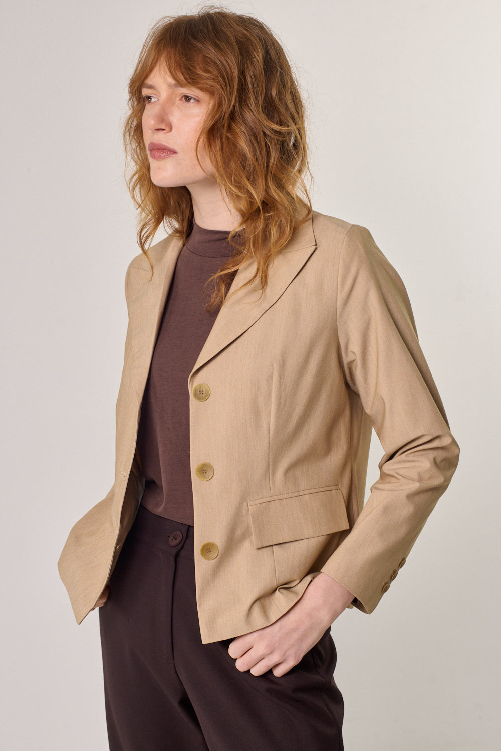 Harmony Jacket in Camel (Part of the Suit)