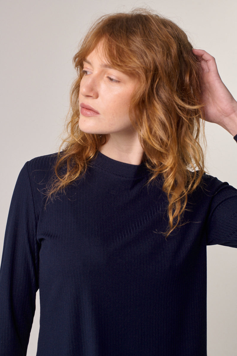 חולצה Fire Long בכחול כהה