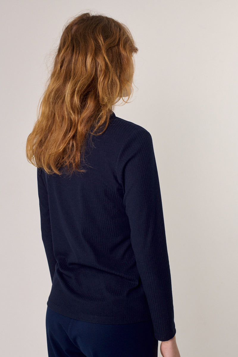 חולצה Fire Long בכחול כהה