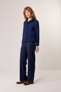 ג'קט ג'אקרד Lorna כחול