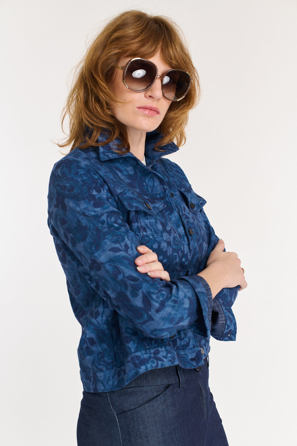 ג'קט DENIM ג'אקרד