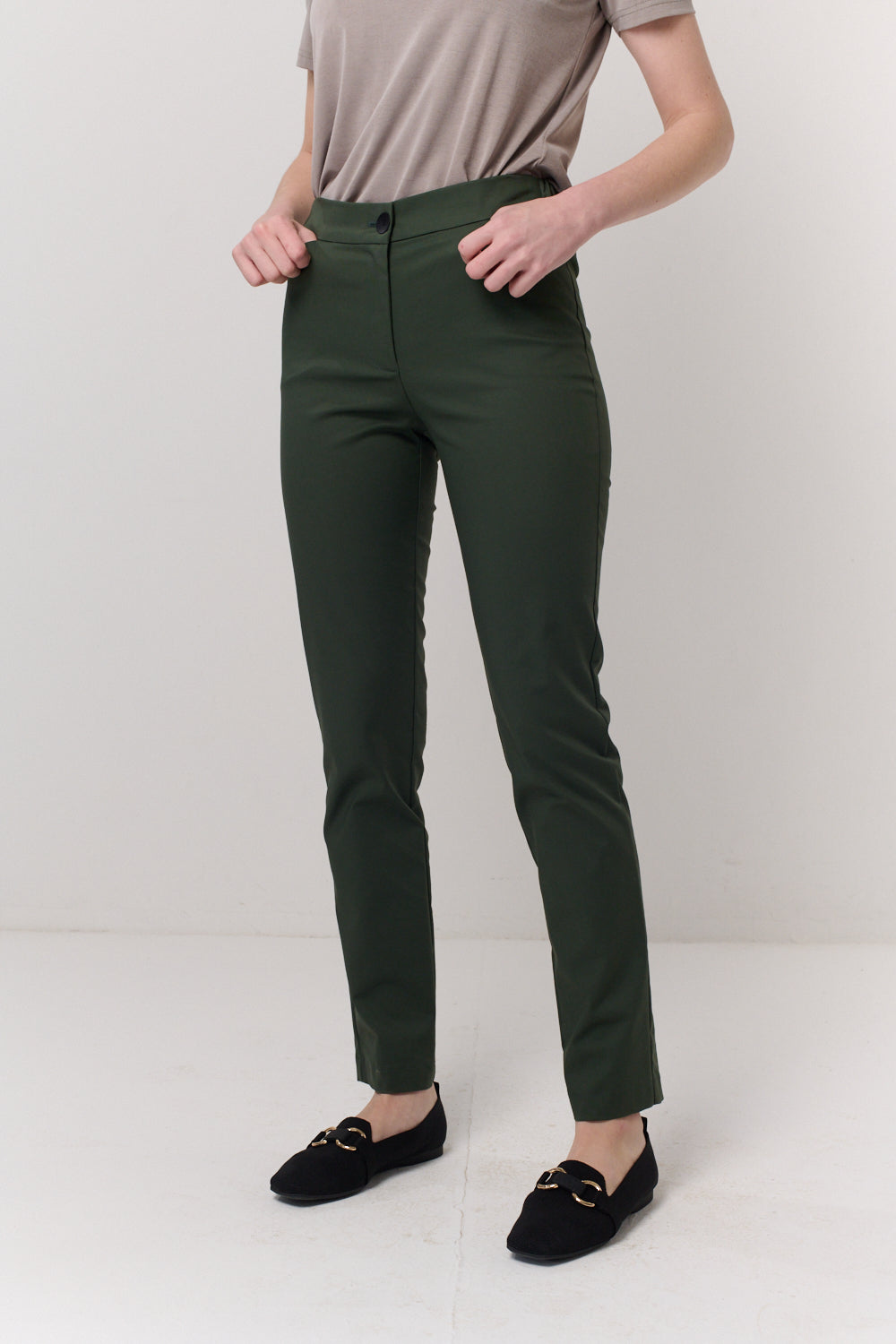 מכנסיים Flaneur Long 2 בירוק בקבוק מעושן - Flo by Ella Braitman