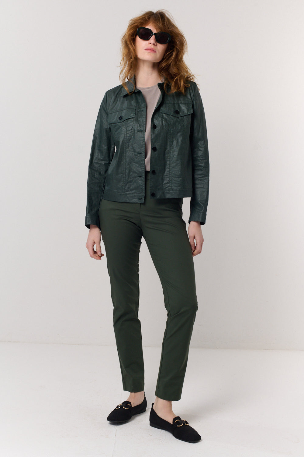 מכנסיים Flaneur Long 2 בירוק בקבוק מעושן - Flo by Ella Braitman