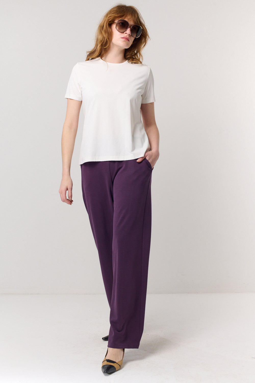 חולצה טי Round בלבן - Flo by Ella Braitman