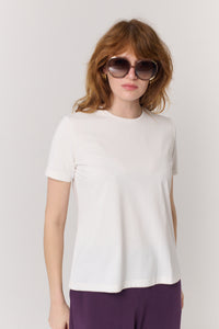 חולצה טי Round בלבן - Flo by Ella Braitman