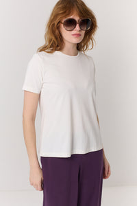 חולצה טי Round בלבן - Flo by Ella Braitman
