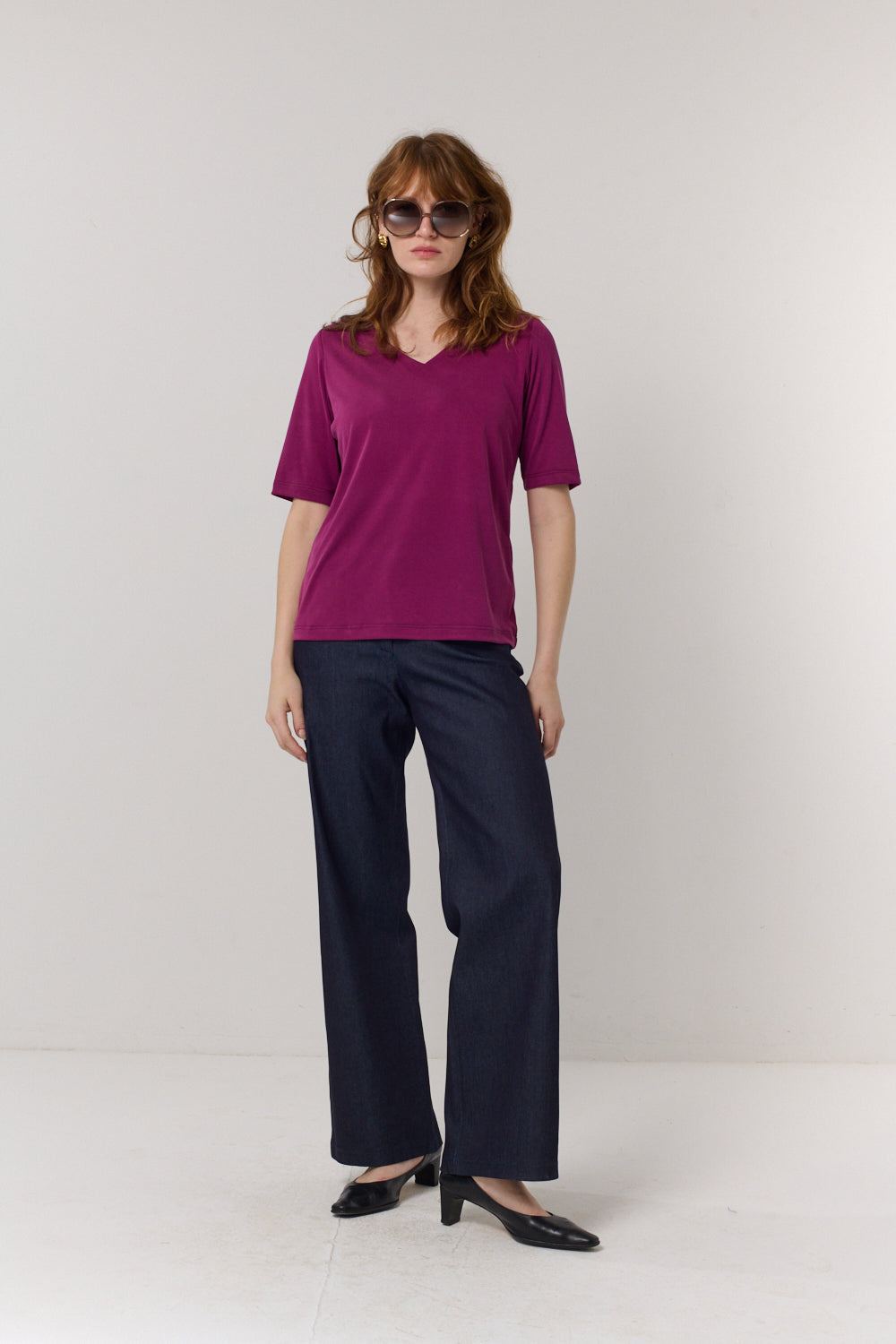 חולצה Norma בפוקסיה כהה