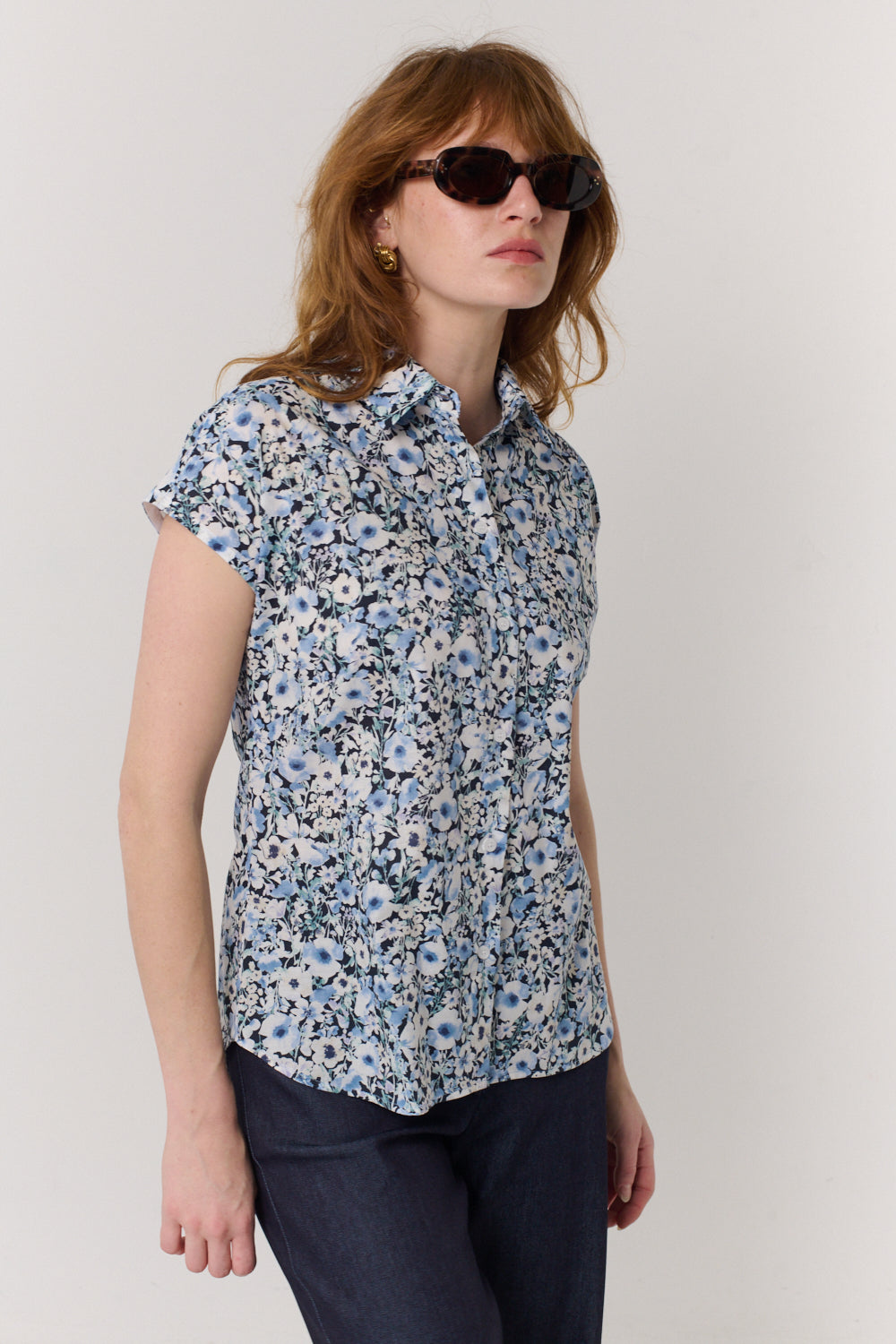 חולצה מכופתרת Victoria בדפוס 3