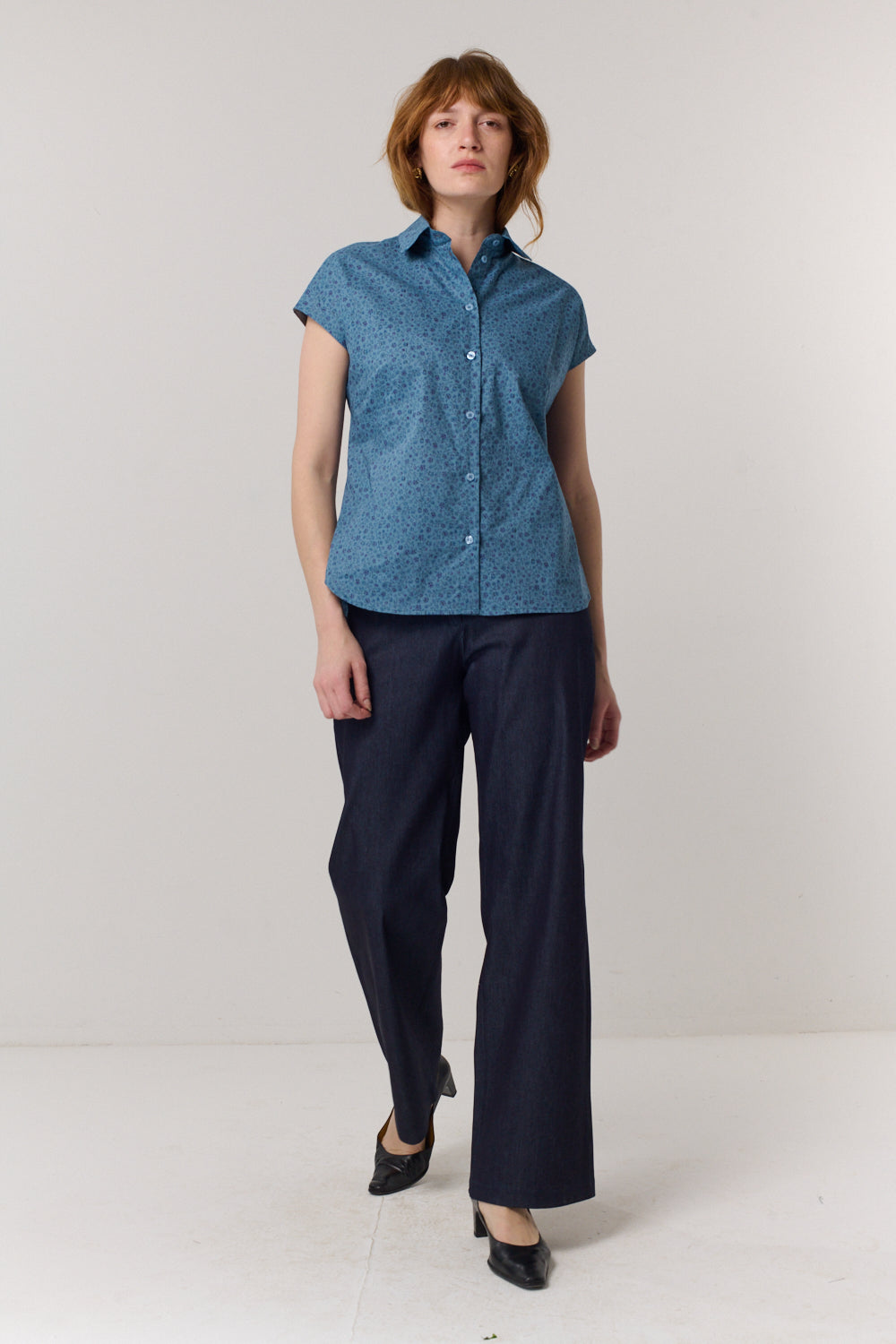 חולצה מכופתרת Victoria בדפוס 2