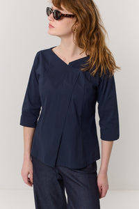 חולצה Linea בכחול כהה - Flo by Ella Braitman